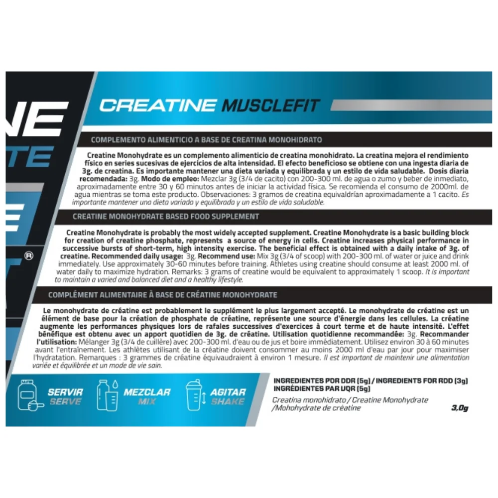 Creatine micronized monohydrate 300g - musclefit │ Musclecult │ Increases muscle performance #2