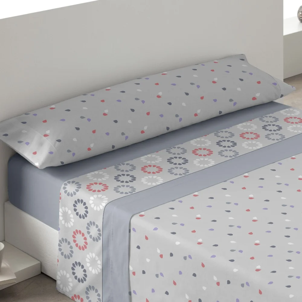 KYTZIAS-game of Pirineo savannas winter. Thermal fabric. Set of thermal sheets. 3 pieces bed linen 100% polyester. Low Cost sheet set for bed 90, 105, 135 and 150 cm. Winter bedding model to choose from.