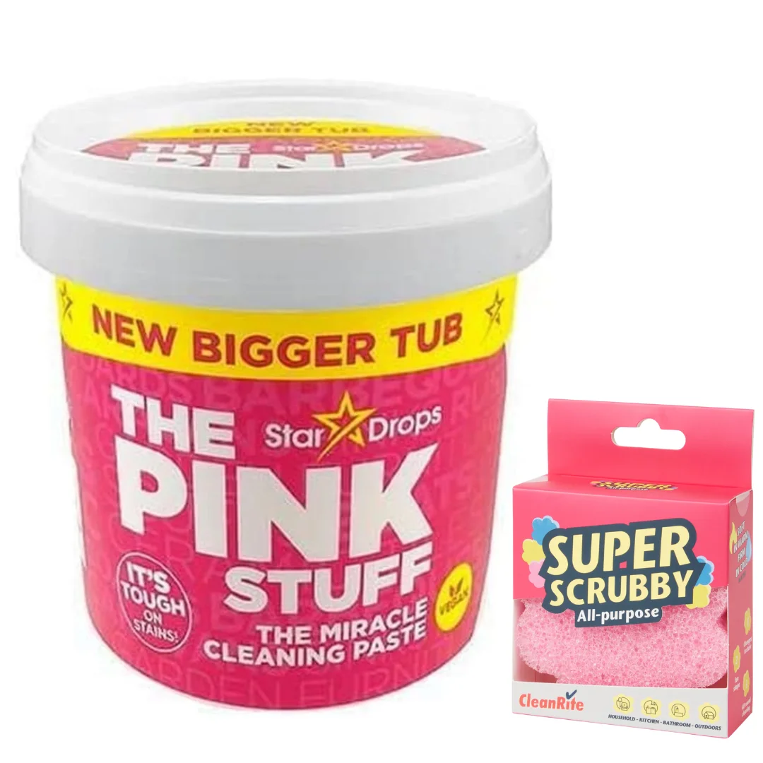 Pasta Limpiadora Milagrosa The Pink Stuff, 850g + un estropajo