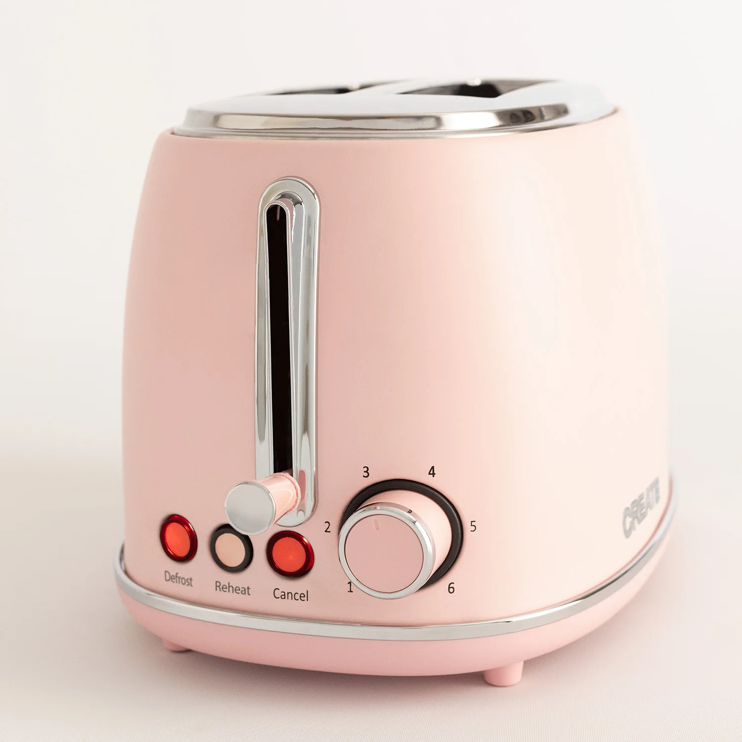 Create - bread toaster for wide slices, 850w, 3 pre-installed programs - toast retro stylance s