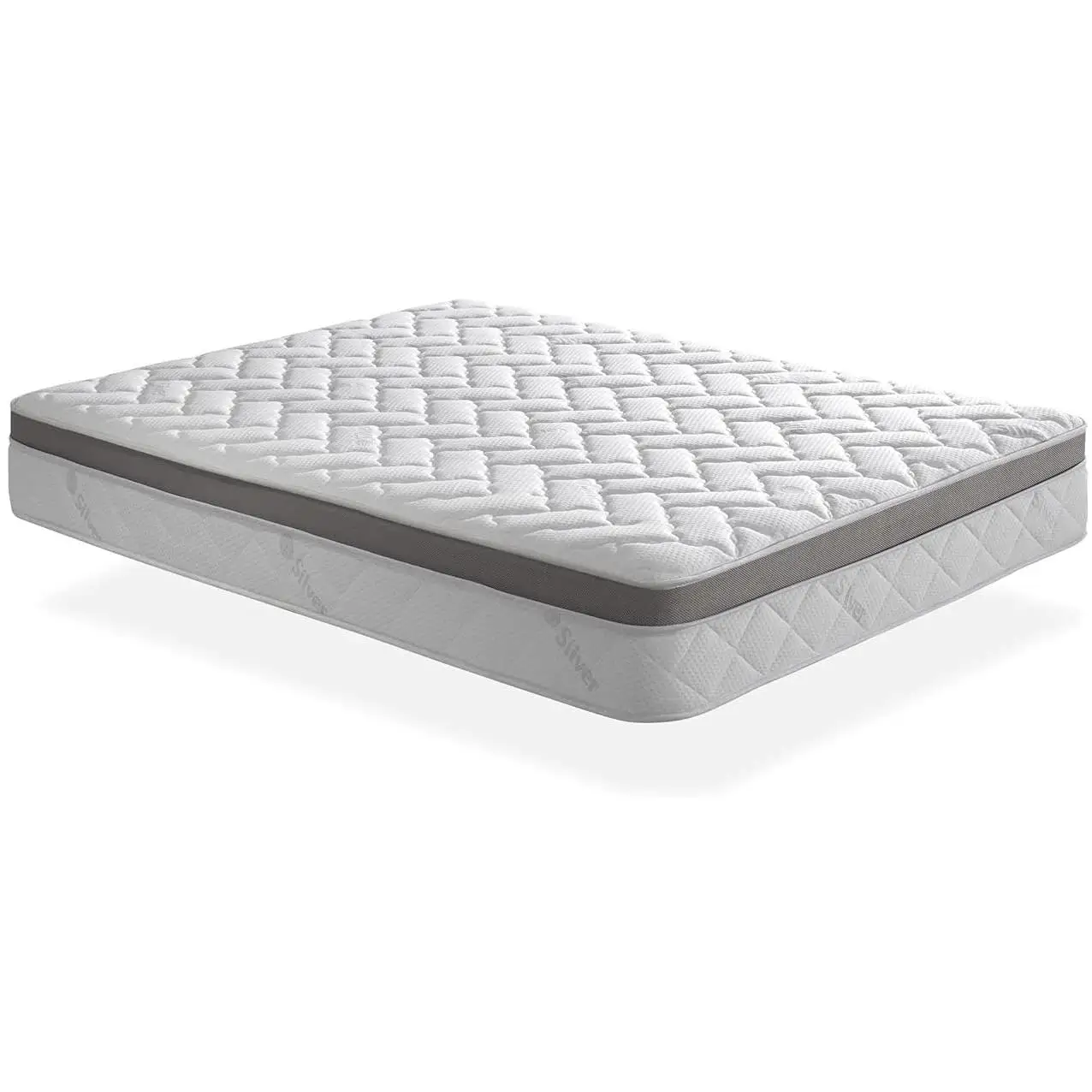 SIMPUR: Colchón VISCO PREMIUM con HILO DE PLATA | Altura 25 Cm | Firmeza 8/10 | Gran Confort | Transpirable | Ortopédico | Todas las Medidas