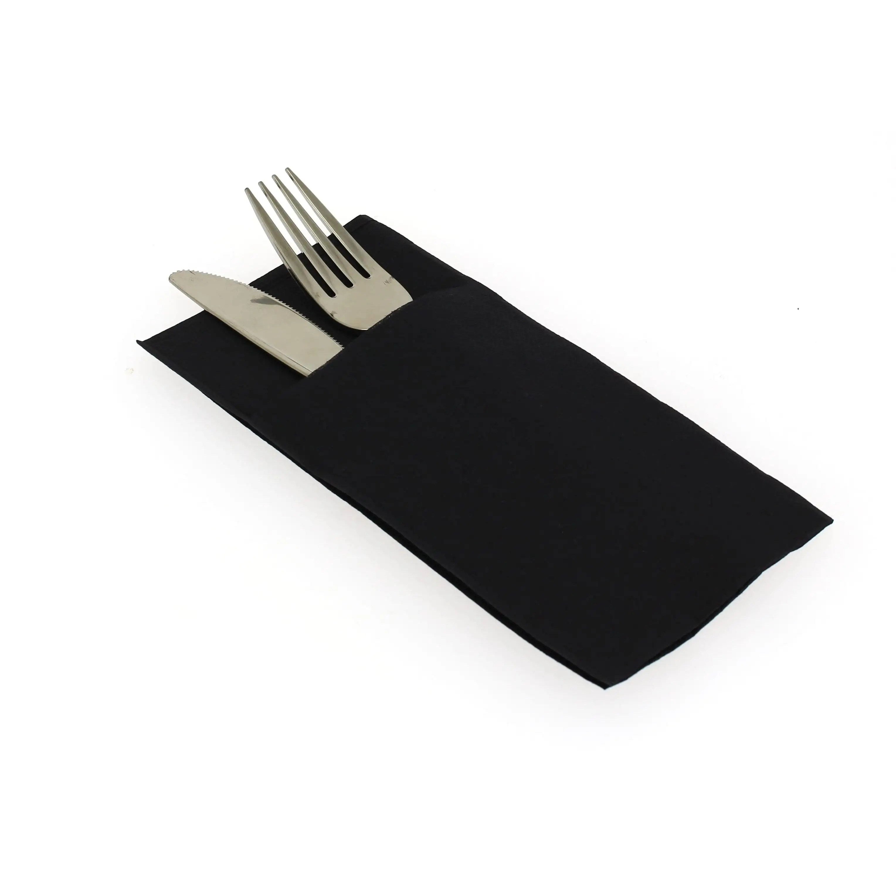 MONOUSO | Servilleta Canguro de Papel 40x40cm Negra (30 Uds)