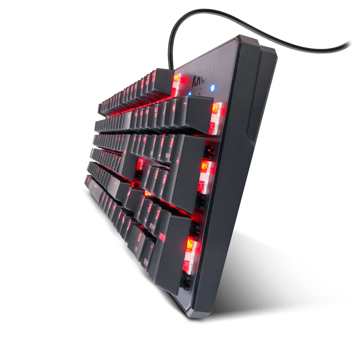 Krom gaming kernel - numeric mechanical keyboard, rgb led lighting, 9 lighting effects, silent, spanish layout