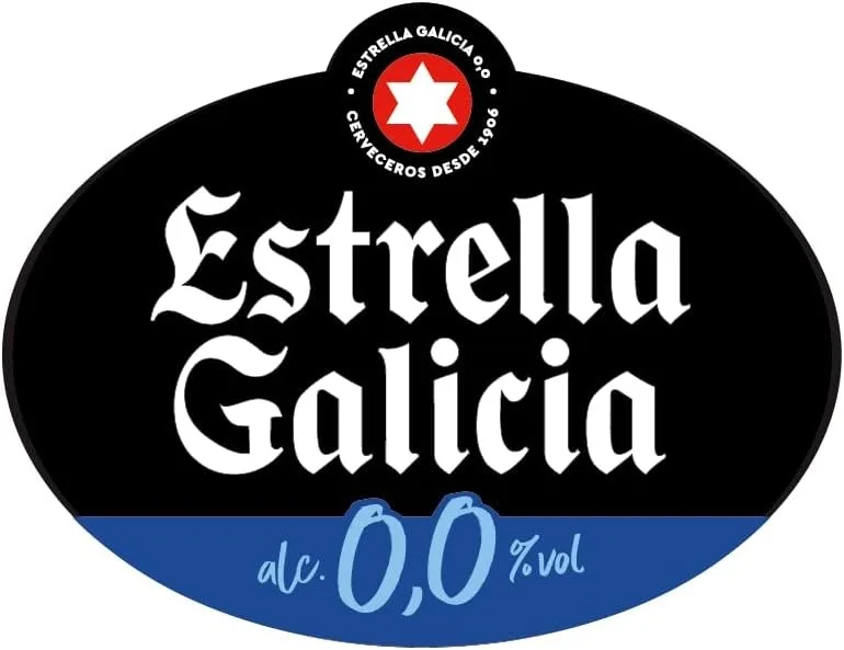 Star GALICIA non-alcoholic beer 0.0% alcohol - Pack 24 cans 330ml