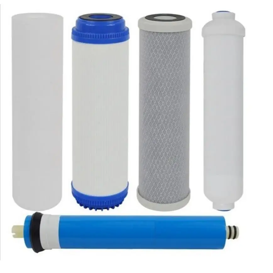 OSMOSIS filters KIT 4 cartridges + 50GPD membrane RO standard household reverse OSMOSIS