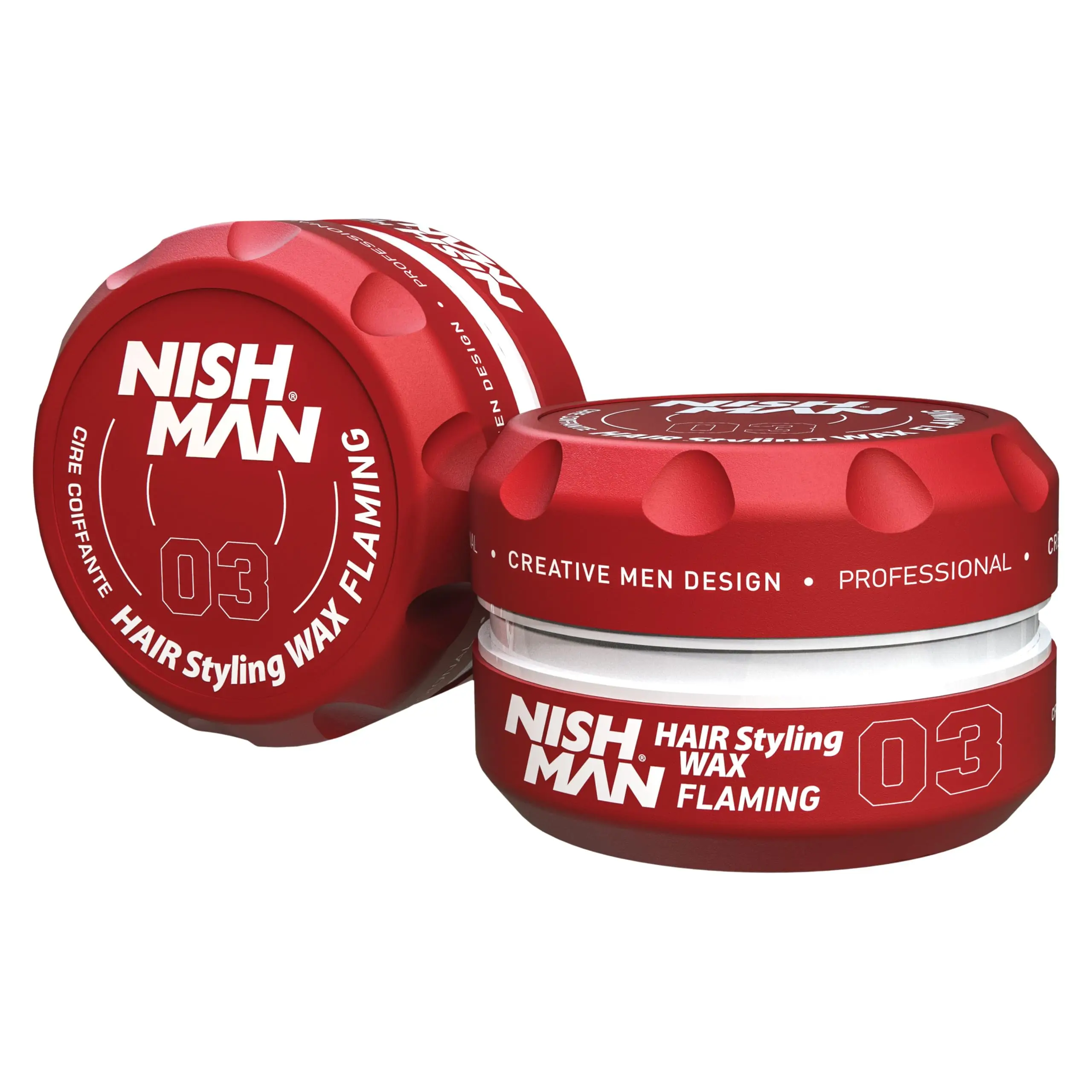 NISHMAN - Cera de Peinado para Hombres  150g – VARIEDAD DE  Aroma – Acabado de Brillo Natural – Fijación Fuerte – Gel para el Cabello Aqua Wax – Control y Definición Duraderos