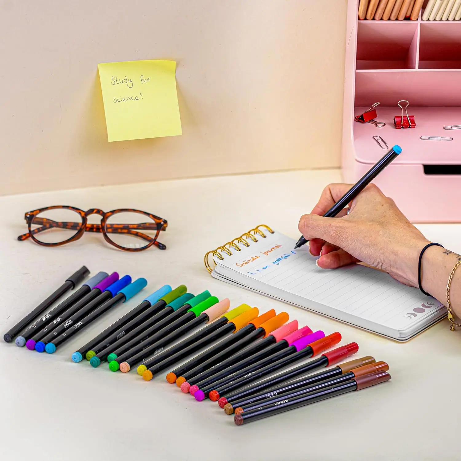 Bic intensity washable ink markers with water based and black body - pack of 24 colors