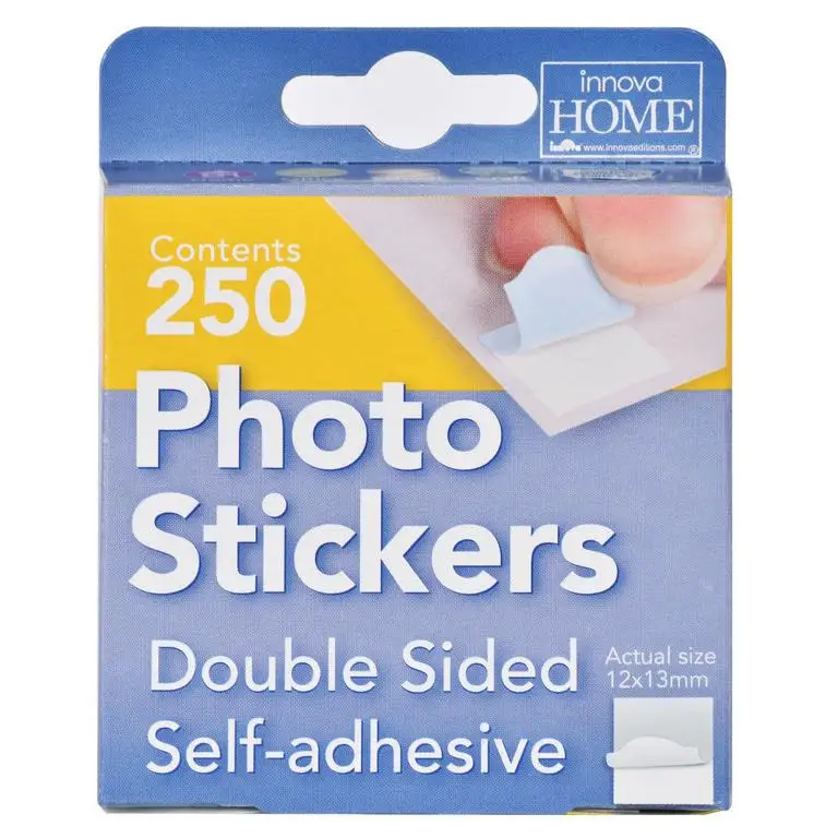 Etiquetas adhesivas doble cara para fotos