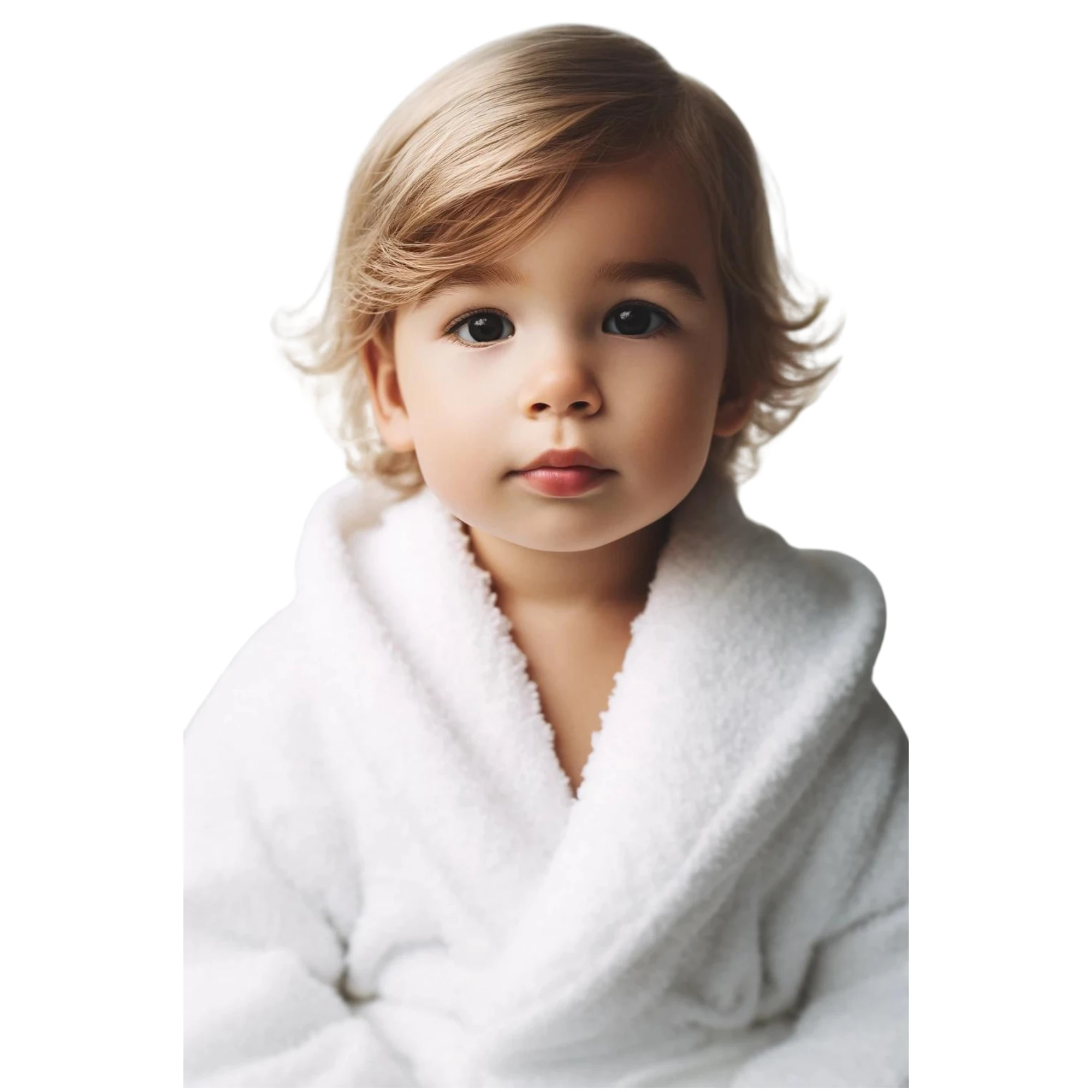 Twinzen bathrobe children cotton-boy and girl 1 to 2 years-100% cotton OEKO-TEX®-2 pockets bathrobe, belt and Hood