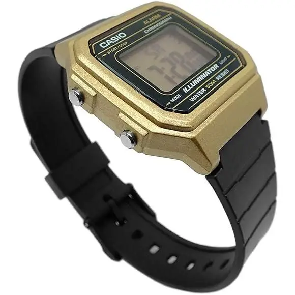 Casio w-217hm-9avef unisex digital watch |   Retro style, led light, stopwatch and water resistance