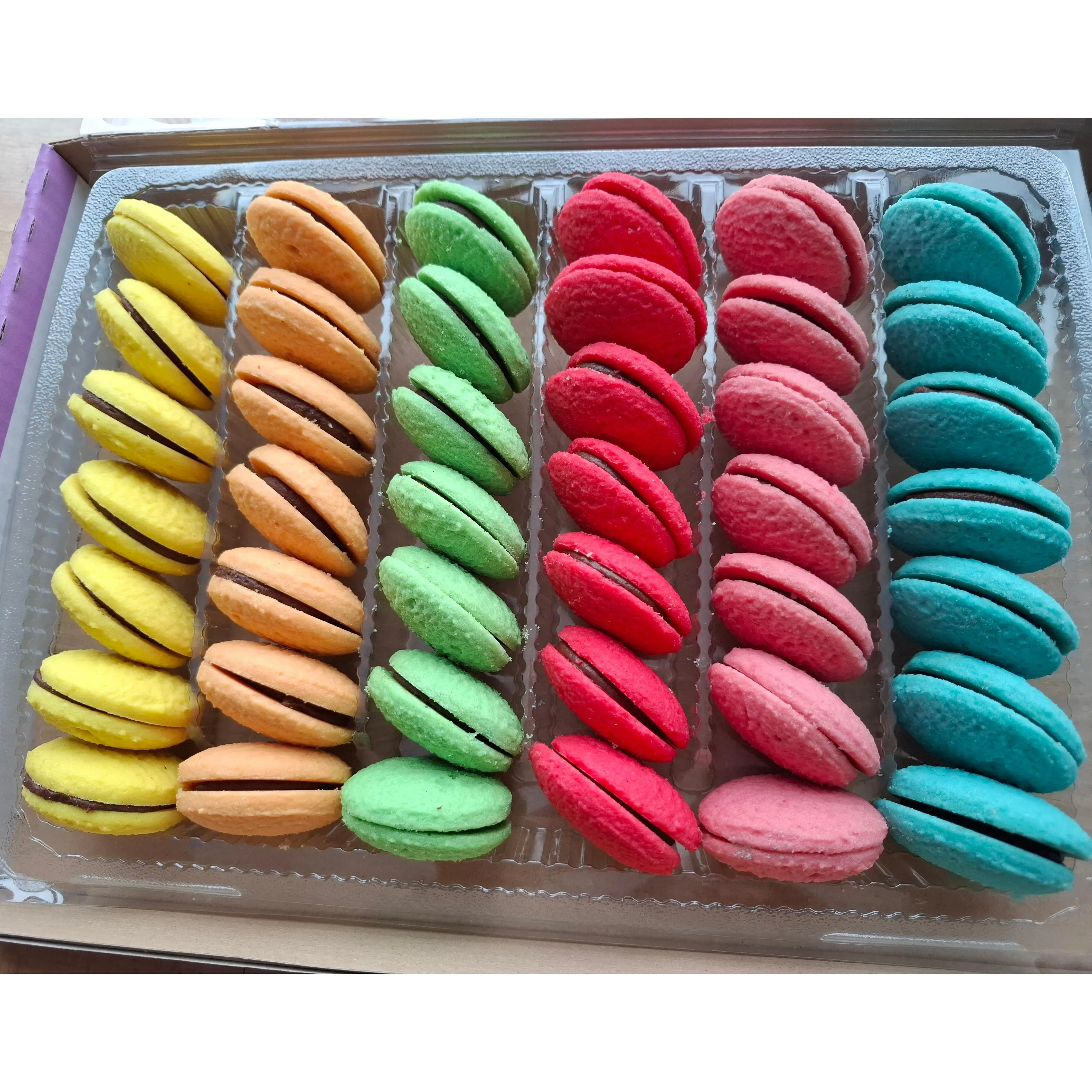 Deliciosas Galletas de Colores Rellenas de Crema de Cacao - El horno de Don Ramon - Paquete de 1 kg Ideal para Cumpleaños, Comuniones y Candy Bar