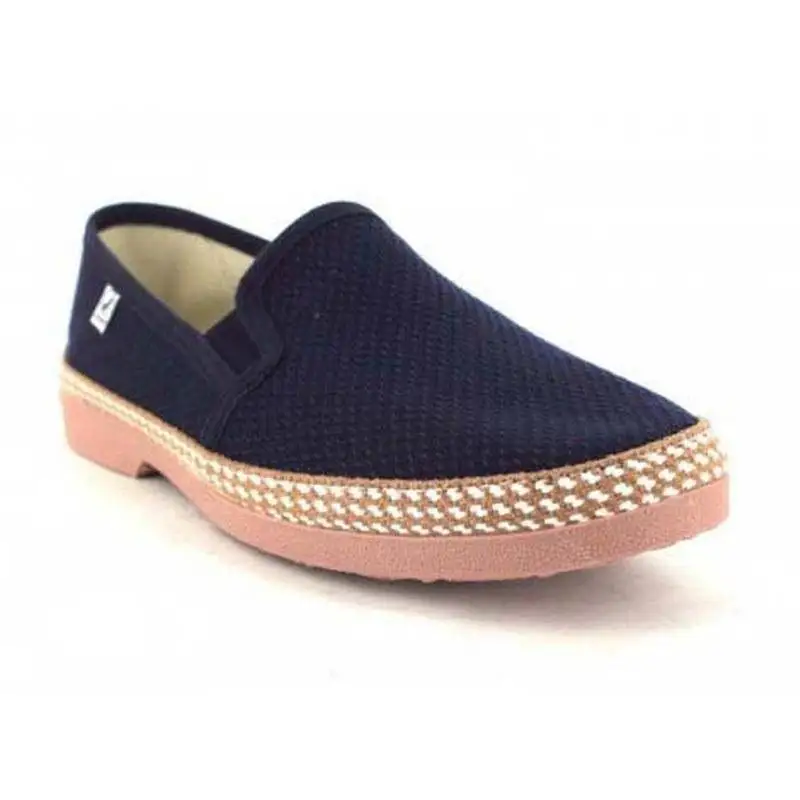 Javer shoes 501 with elastic blue Javer men textile javer-501azul