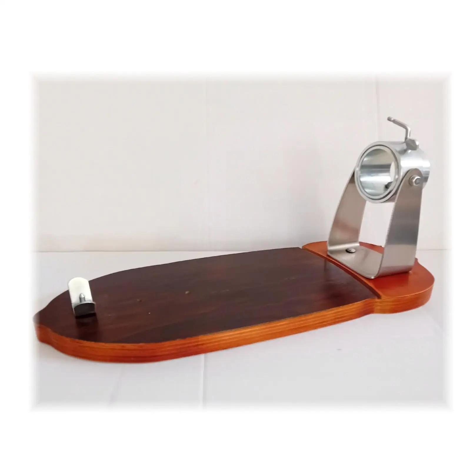 Ham Holder with Acorn Shaped Base, Rotating 360º Design, Includes Cover, Knife, and Sharpener - Premium Kitchen Tool, Made in Spain.