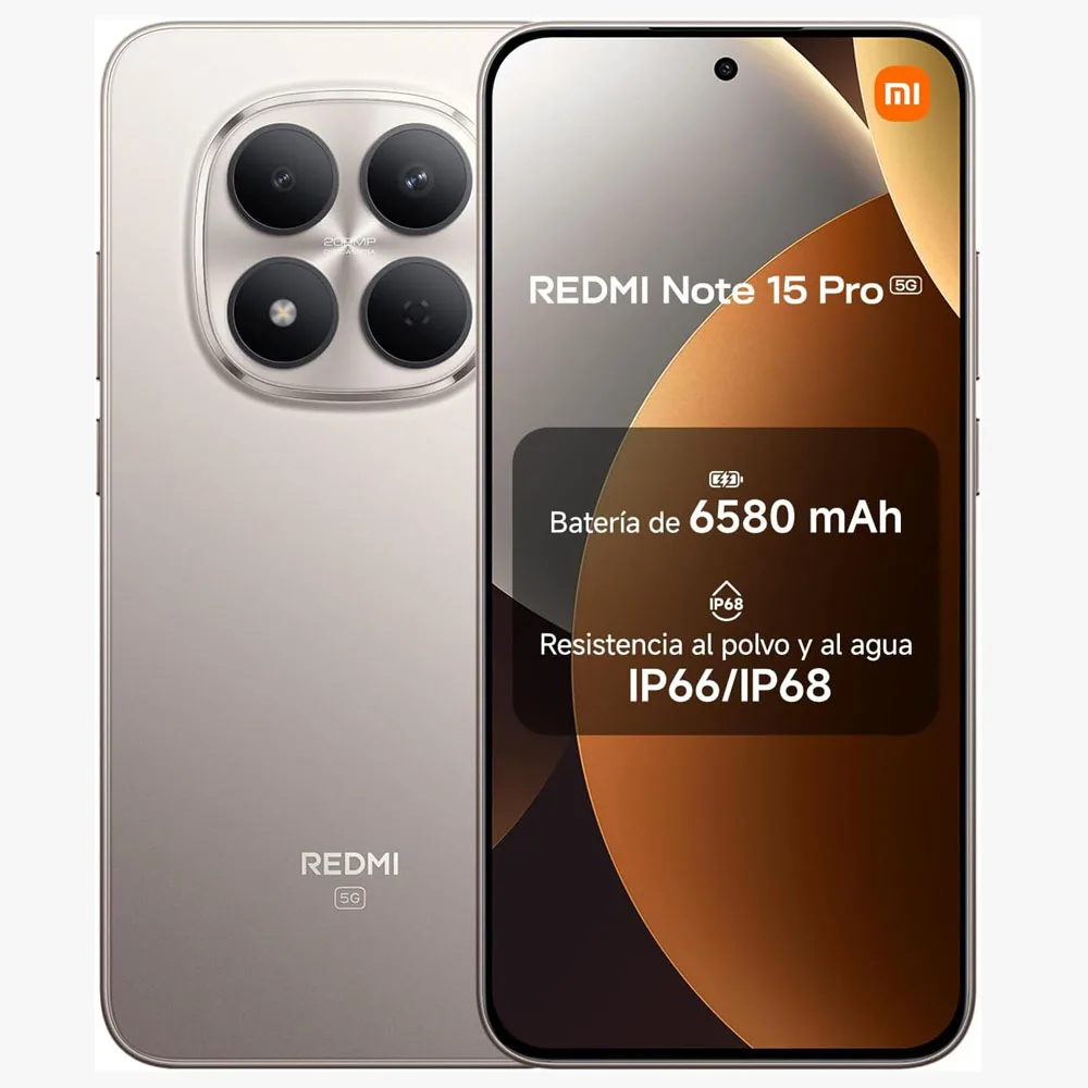 XIAOMI REDMI Note 15 Pro 5G - 8+256GB Smartphone, 6.83" 1.5K AMOLED Display, 200MP Camera, 6580mAh, Charger Not Included — oferta en AliExpress