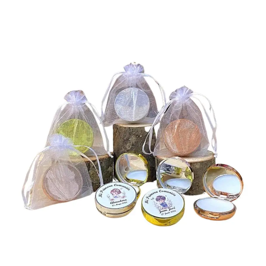 Bálsamo de labios personalizado con espejo aroma a vainilla 20/25 unidades detalles de invitados de Boda comunion Bautizo regalos originales para invitadas de comuniones