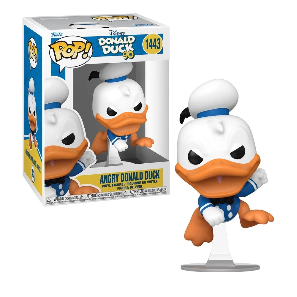 FUNKO POP! DISNEY: PATO DONALD 90 ANIVERSARIO – PATO DONALD ENFADADO, 75723, Nº1443, PRODUCTO CON LICENCIA OFICIAL