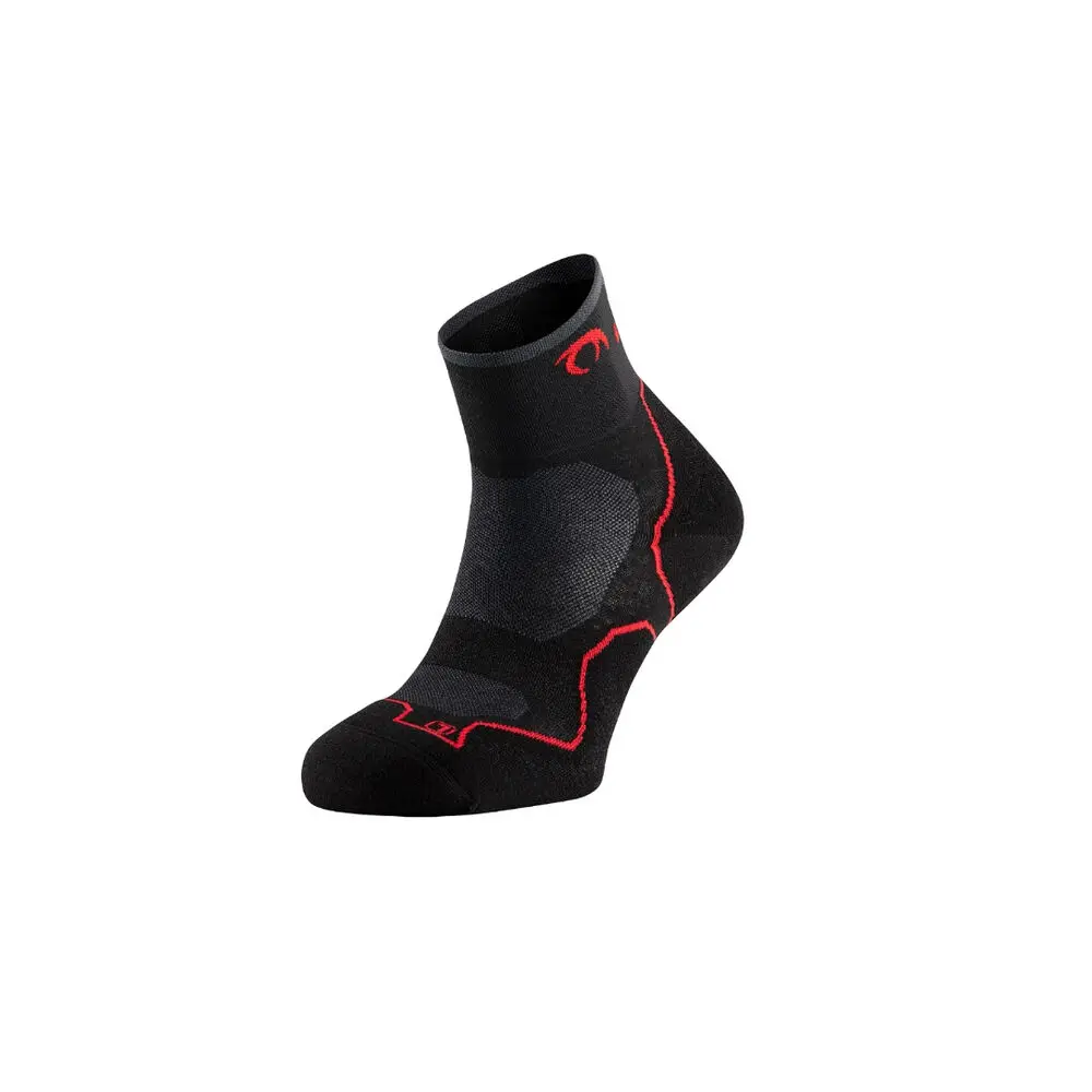 Calcetines Lurbel Desafio Three Negro - Rojo