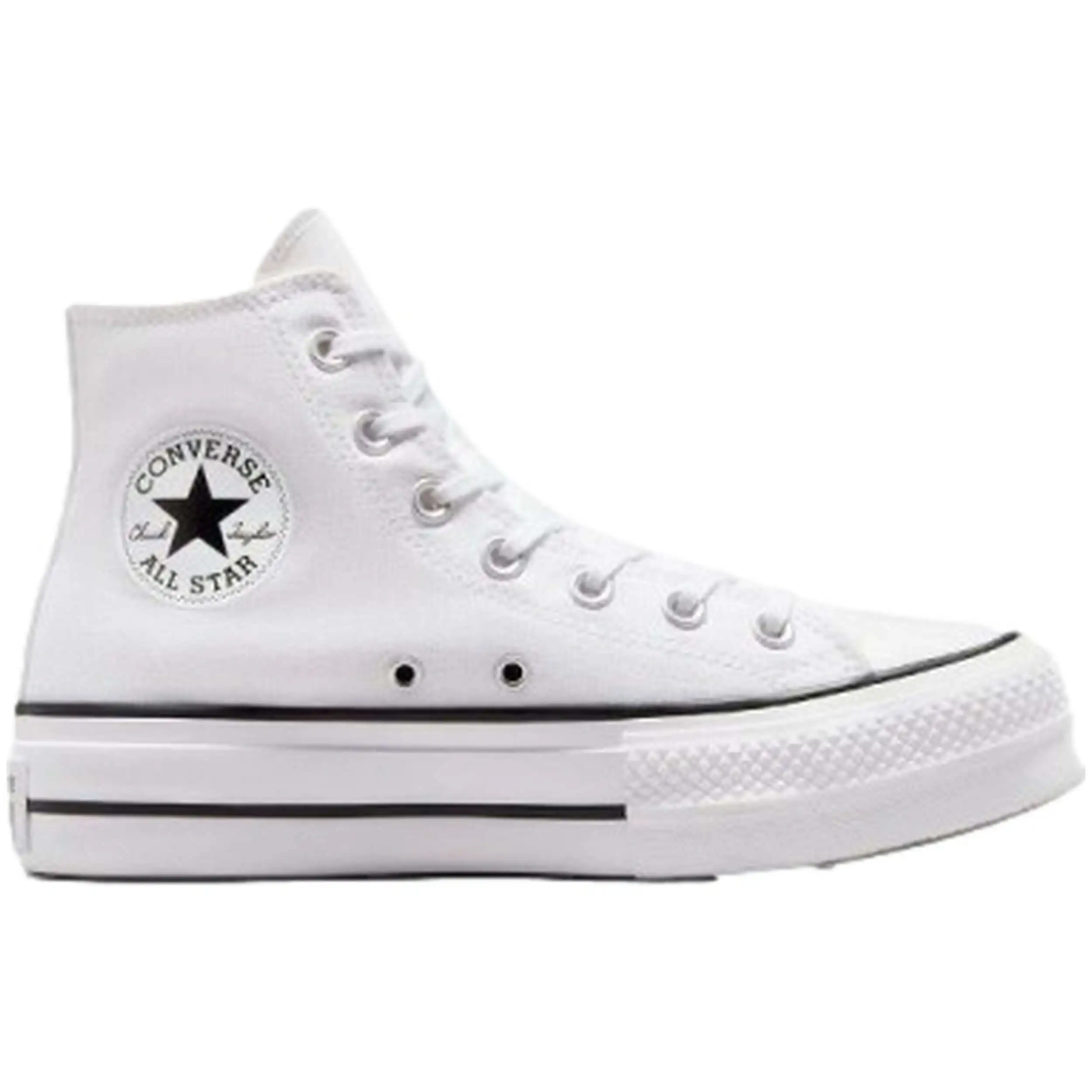 Otro Converse modelo Ctas Lift Hi White/Black/White