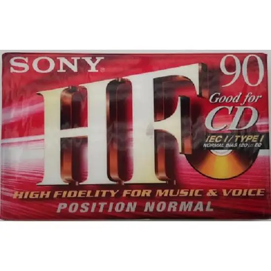 Cinta de cassette Sony HF 90