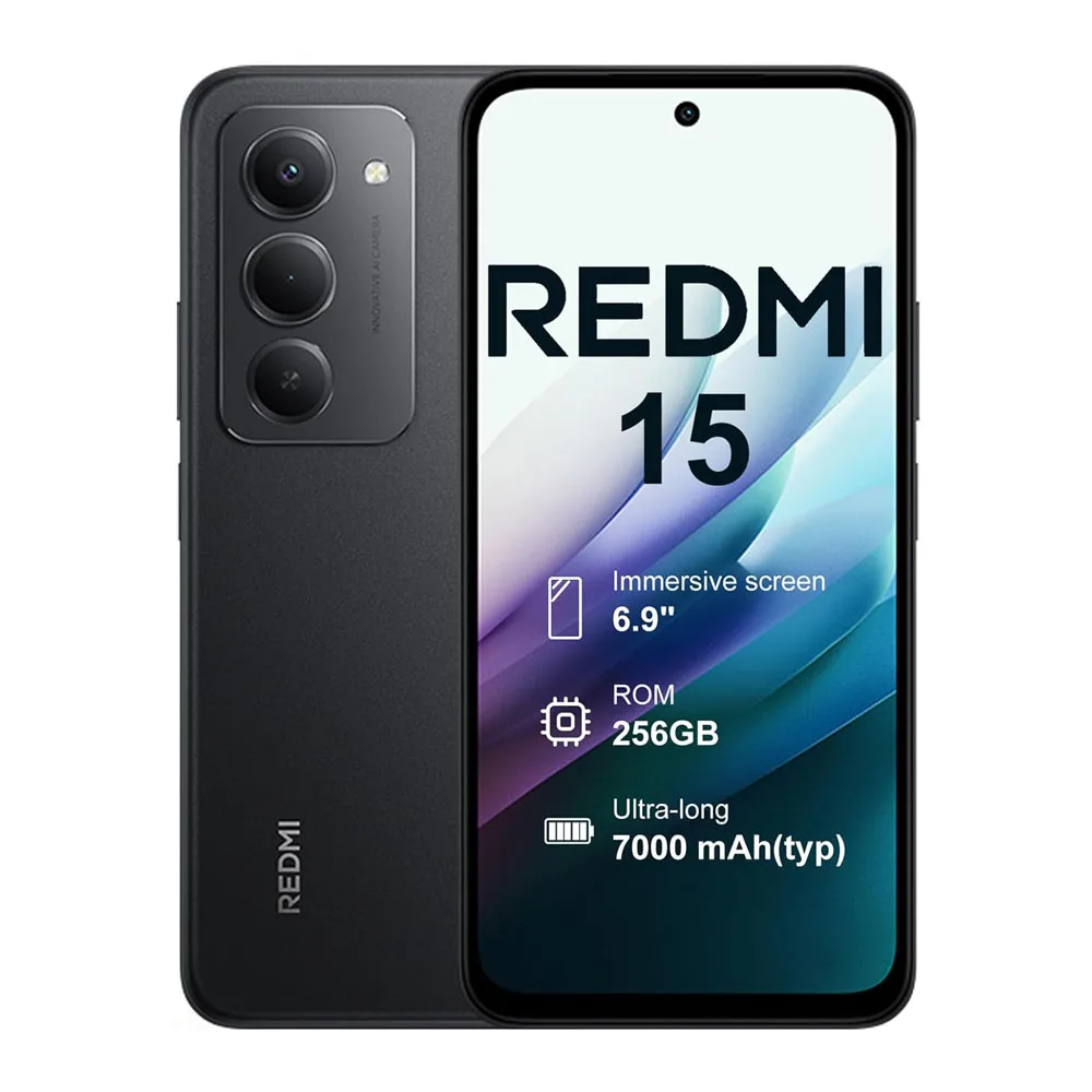 XIAOMI Redmi 15 4G 8+256GB Smartphone Batería 7000mAh | Pantalla 6.9" FHD+120Hz | Cámara Dual 50MP | Carga Rápida 33W