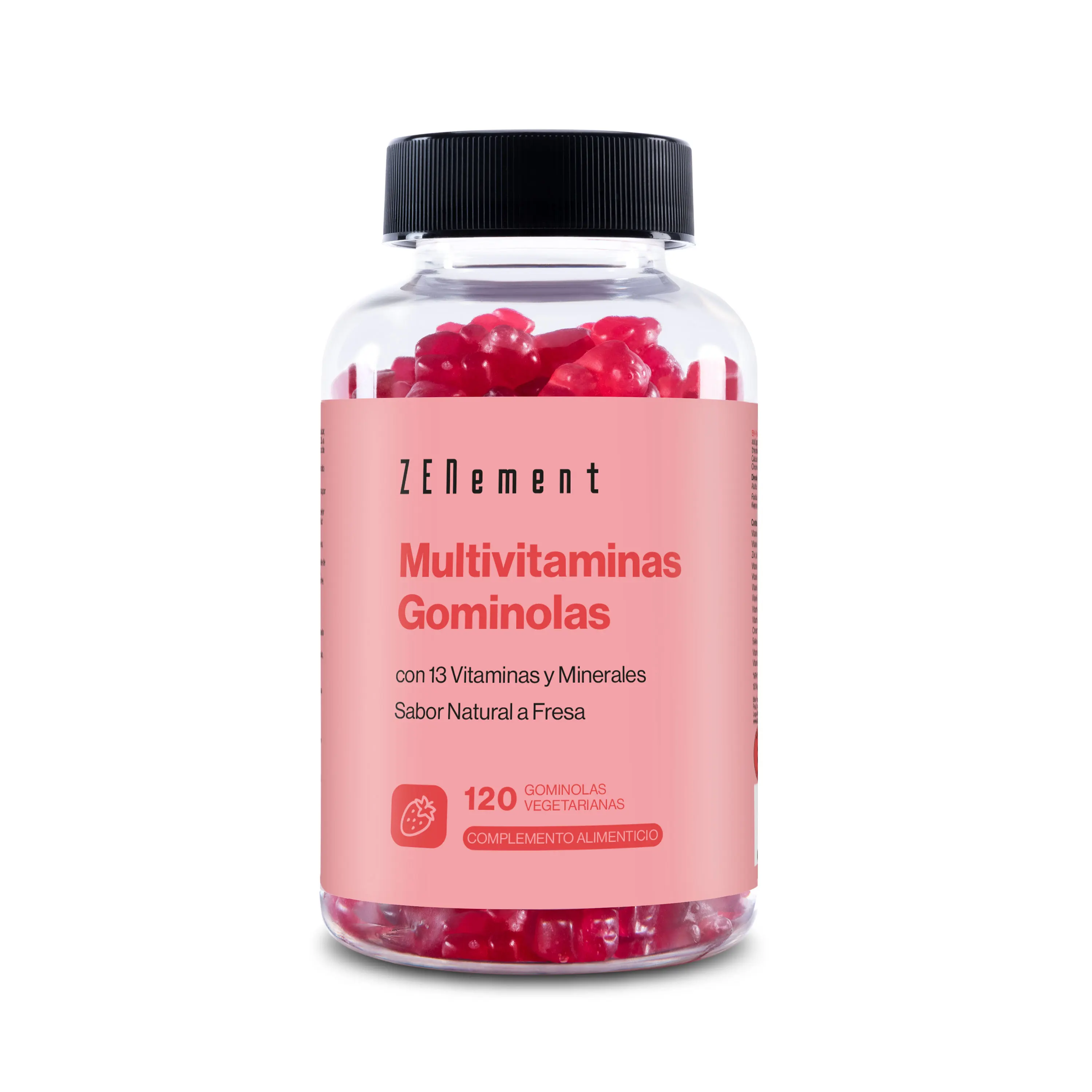 Multivitaminas Gummies con 13 Vitaminas y Minerales - 120 Gominolas Vegetarianas Zenement