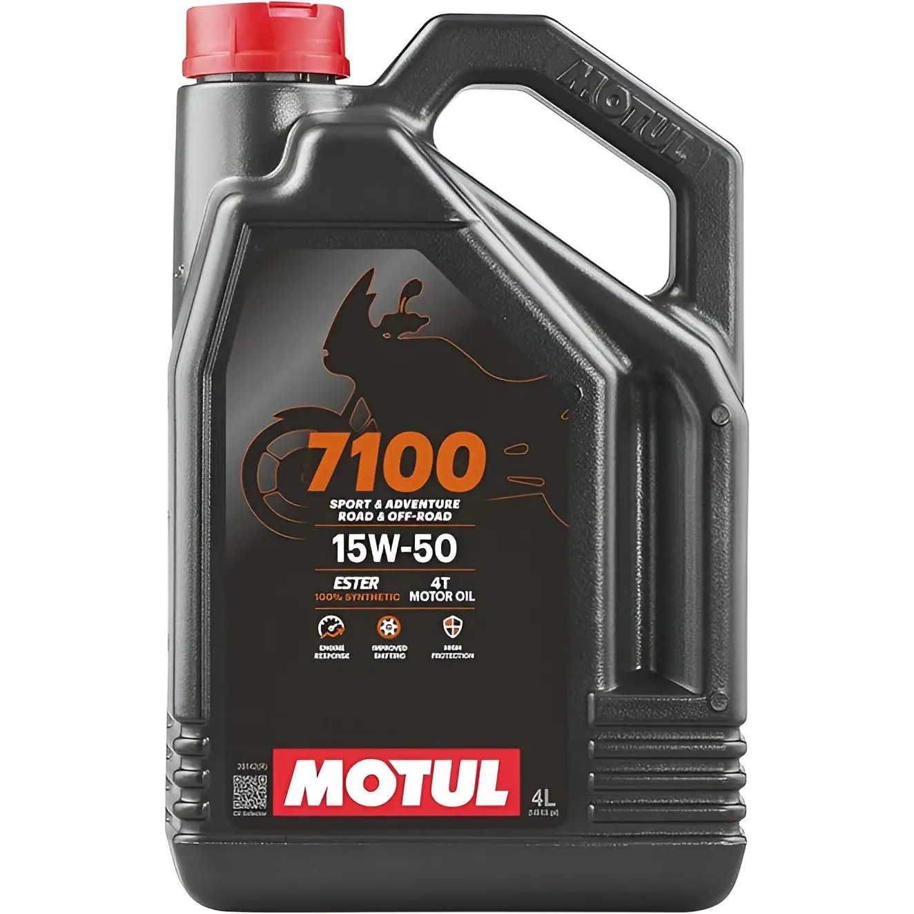 MOTUL 7100 4T 15W-50 – Aceite Sintético para Motocicletas de Alto Rendimiento, 4 L, Compatible con Ducati, BMW, KTM y Más