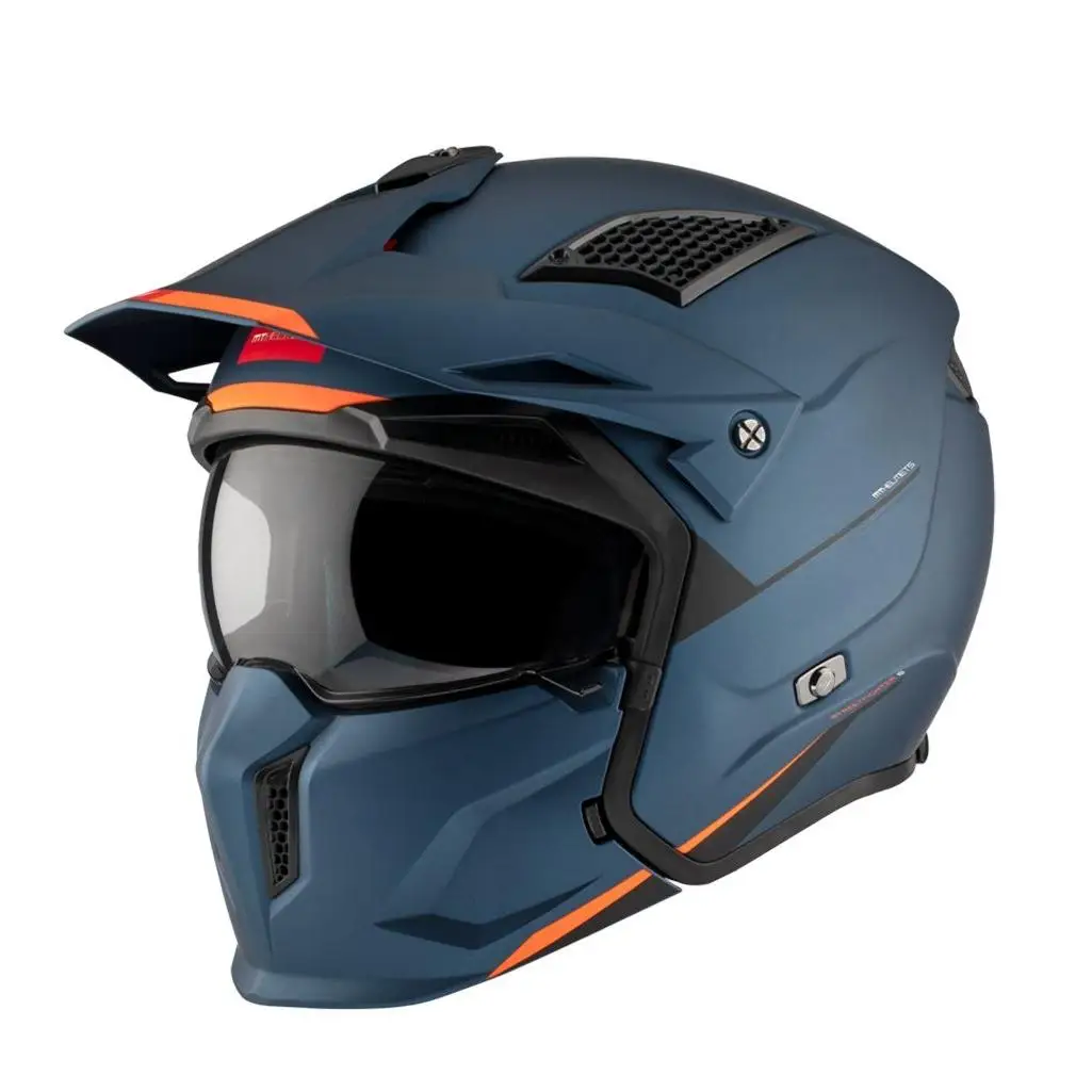 Helmet MT HELMETS STREETFIGHTER SV S SOLID matte blue COLOR