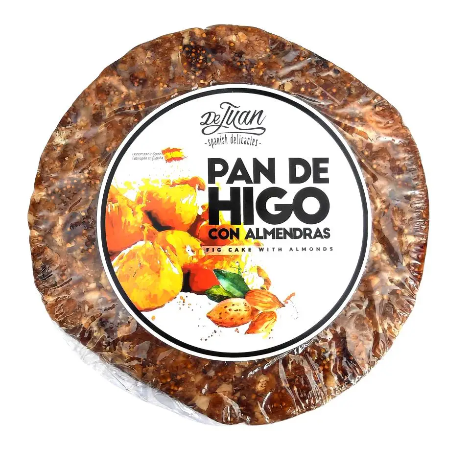 Pan de Higo con Almendras 400 g – Dulce Tradicional de Higos Secos y Almendra – Fig Cake Artesano – Ideal para Quesos, Aperitivos y Postres - De Juan Spanish Delicacies