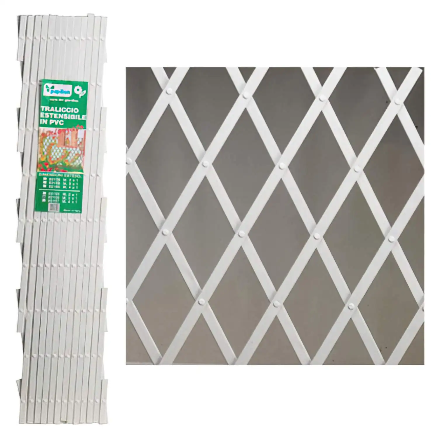SANCO STORE - PAPILLON Celosia Pvc Blanca Extensible 3x1 metros.