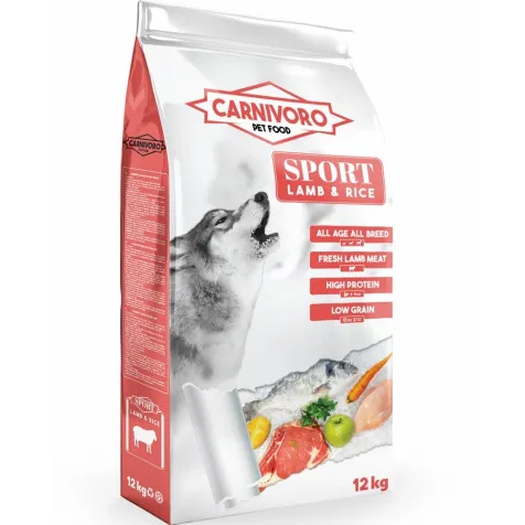 Carnivoro Sport Cordero Y Arroz Pienso Para Perros 12 Kg