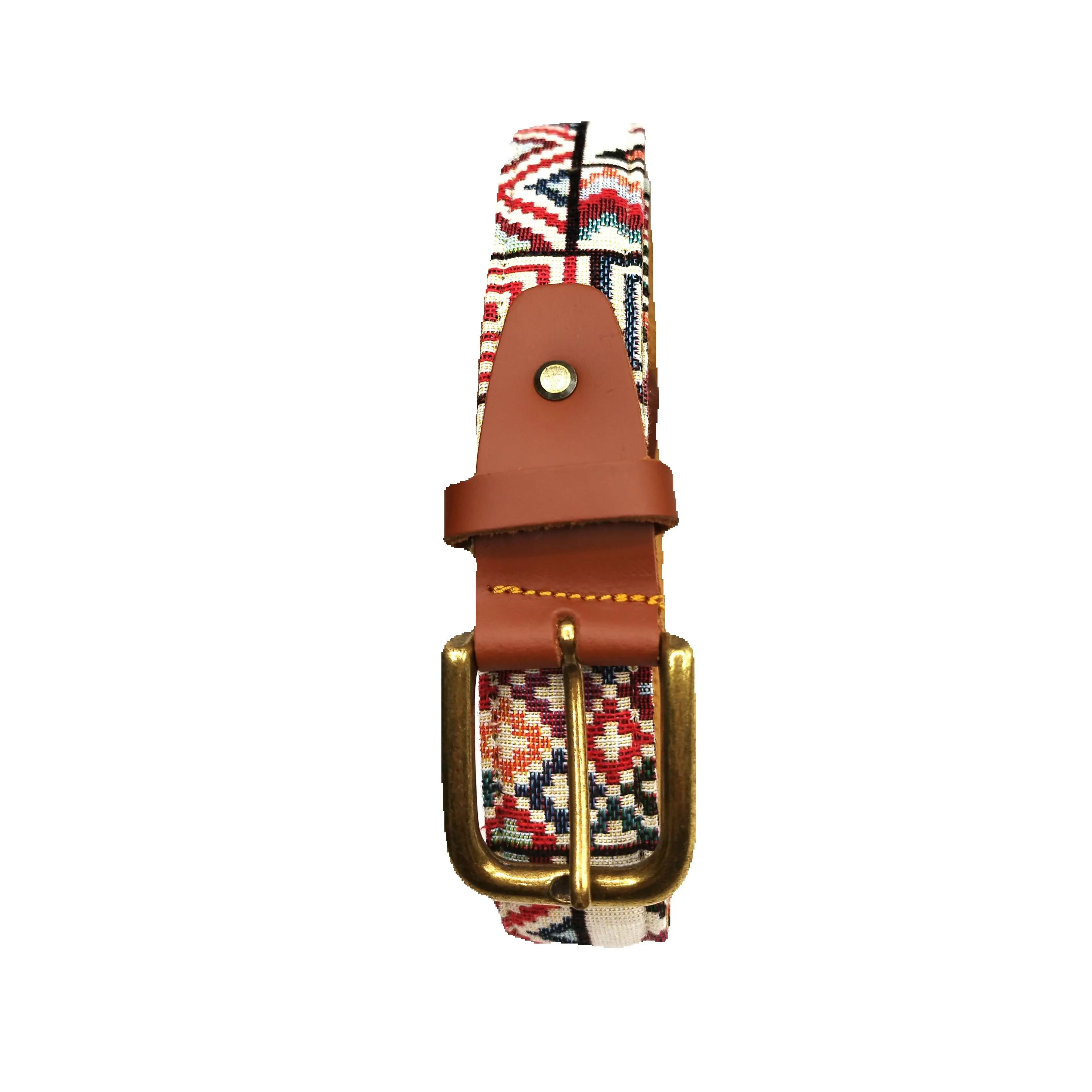 Belt-brand Pepe Castilla -M ° 35-manufactured in Seville (Spain)-Handmade-cotton and leather-We Prepare your size but it can be graduated to your size as it has a screw behind