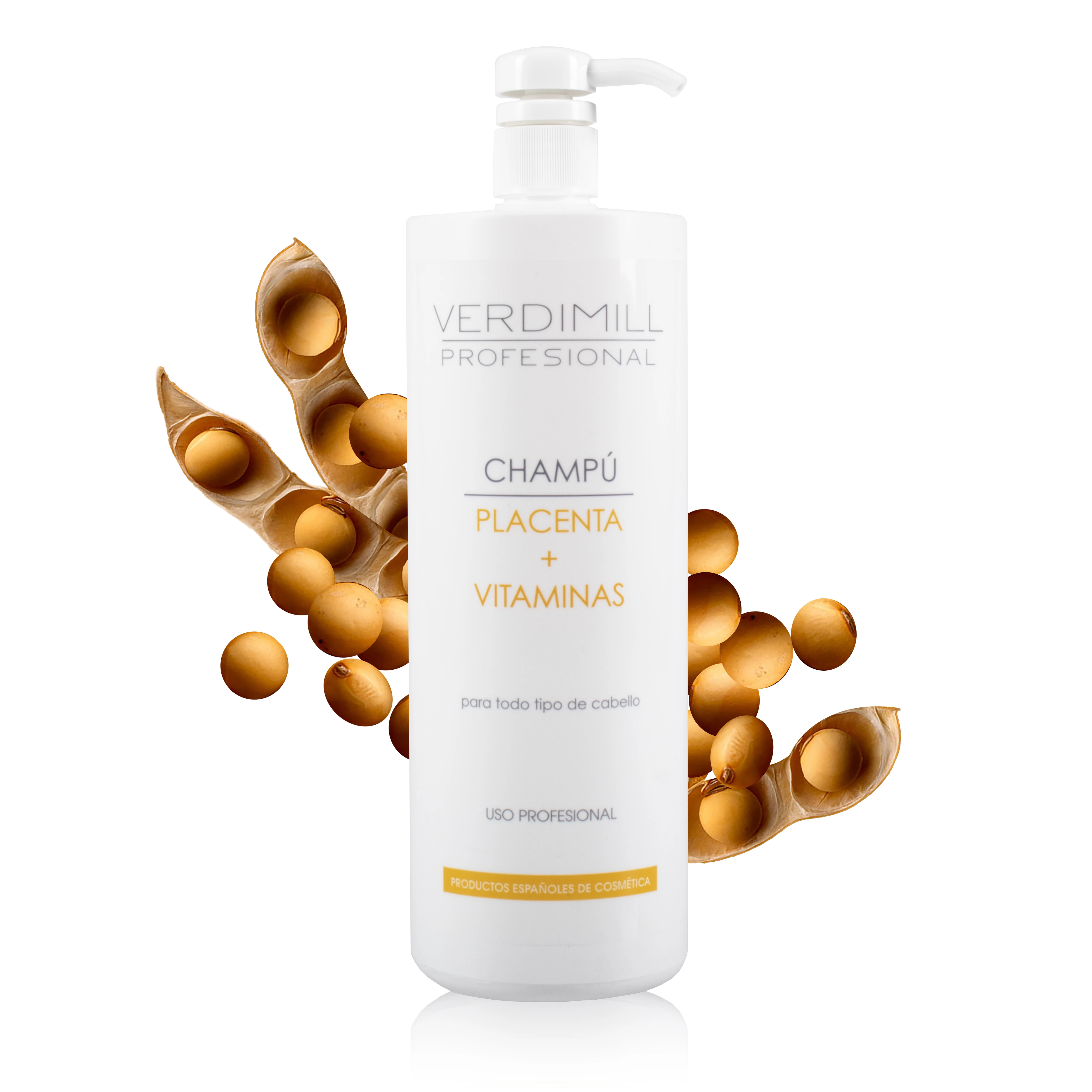 Verdimill Champú Nutritivo con Placenta Vegetal y Multivitaminas para Cabello Brillante y Fortificado