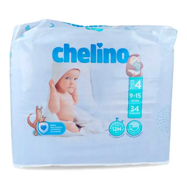 Chelino F&L Pañal Gateo Talla 4 9-15 Kg 34 U