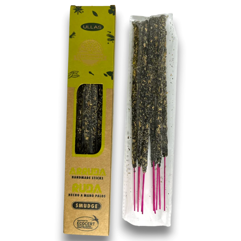 Ullas de ruda incense - arruda - ullas - handmade - 25gr - made in india - 100% natural - ullas organic incense