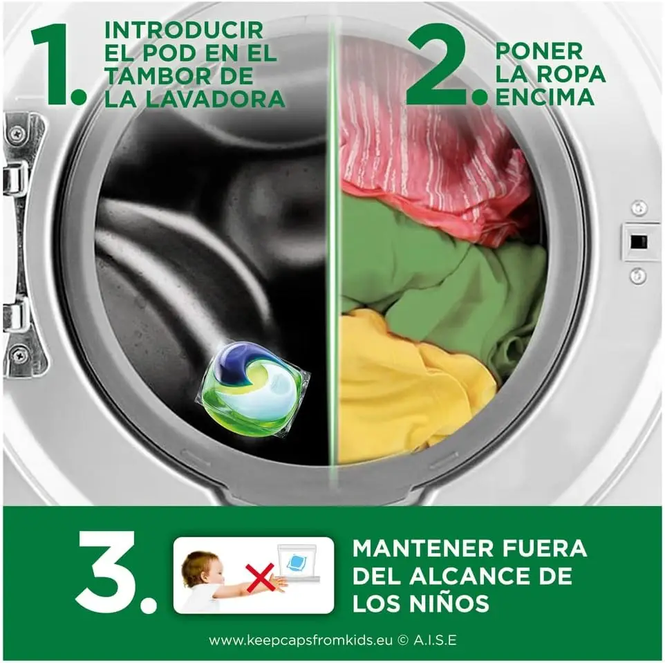 [pack of 3] ariel original detergent capsules 23+12 doses – total 105 washes |   Pods for washing machine, deep cleaning and lasting freshness