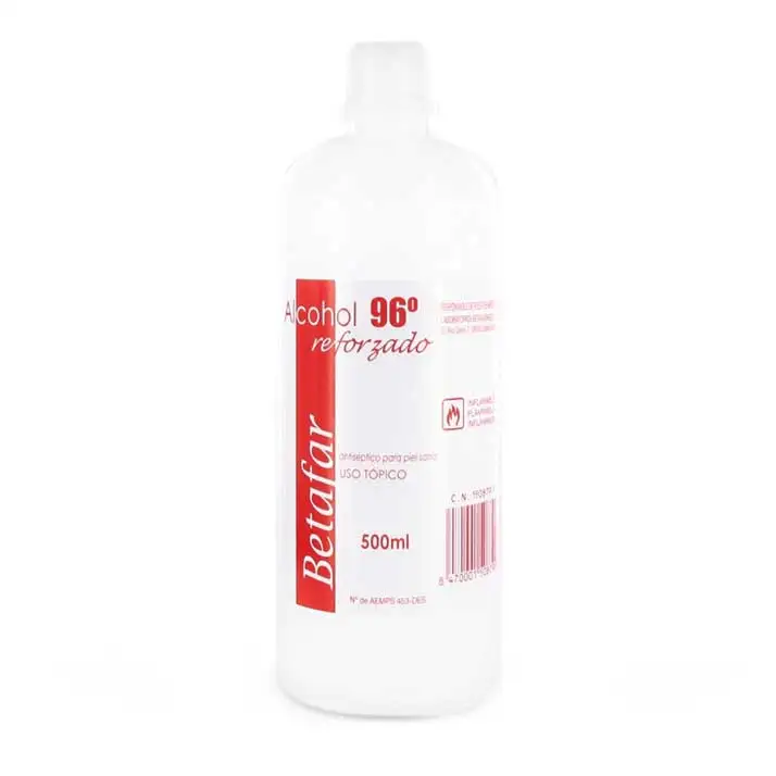 Betafar Alcohol 96º Reforzado (500 Ml) - Alta Concentración
