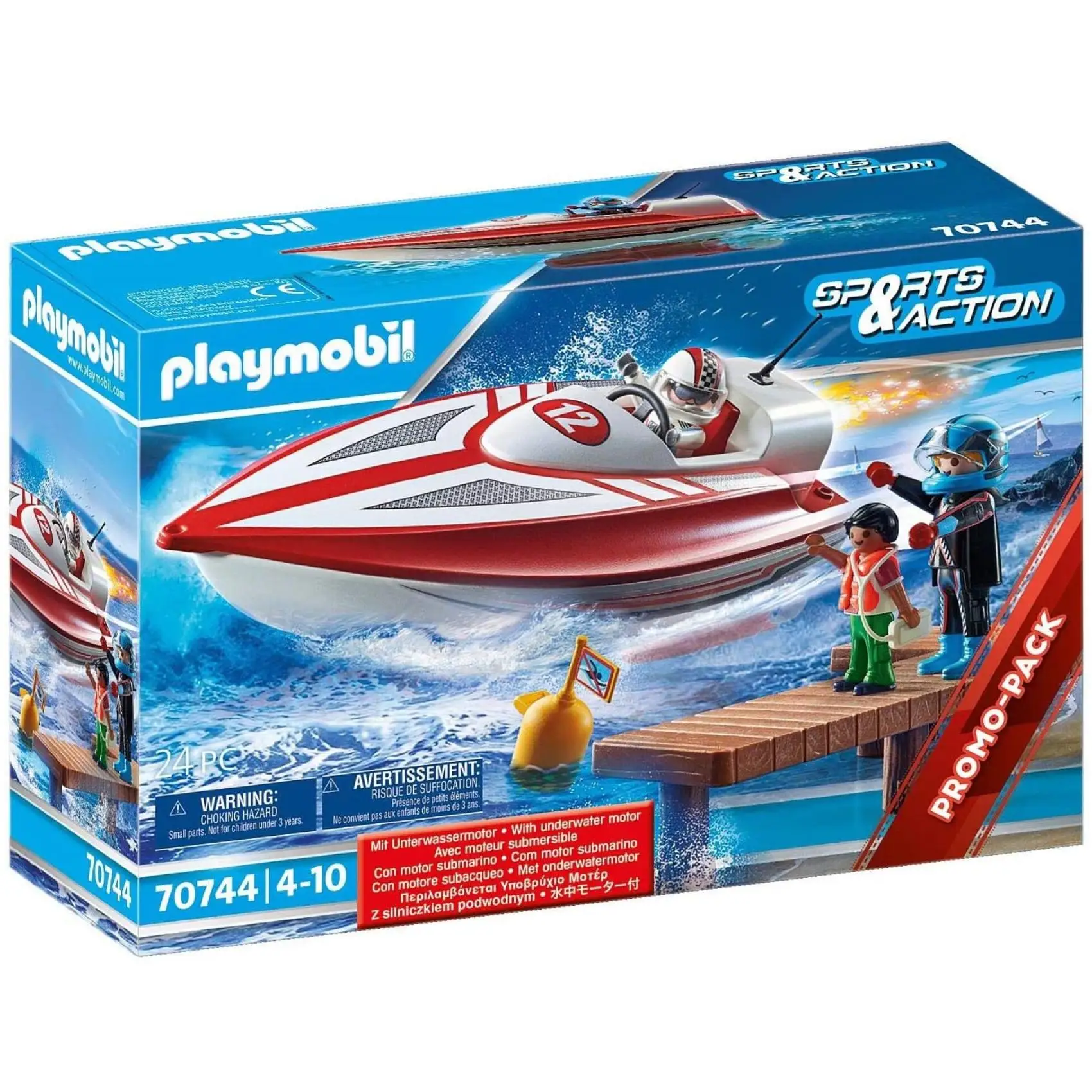 PLAYMOBIL SPEEDBOAT RACER, 70744, TIENDA CON LICENCIA OFICIAL