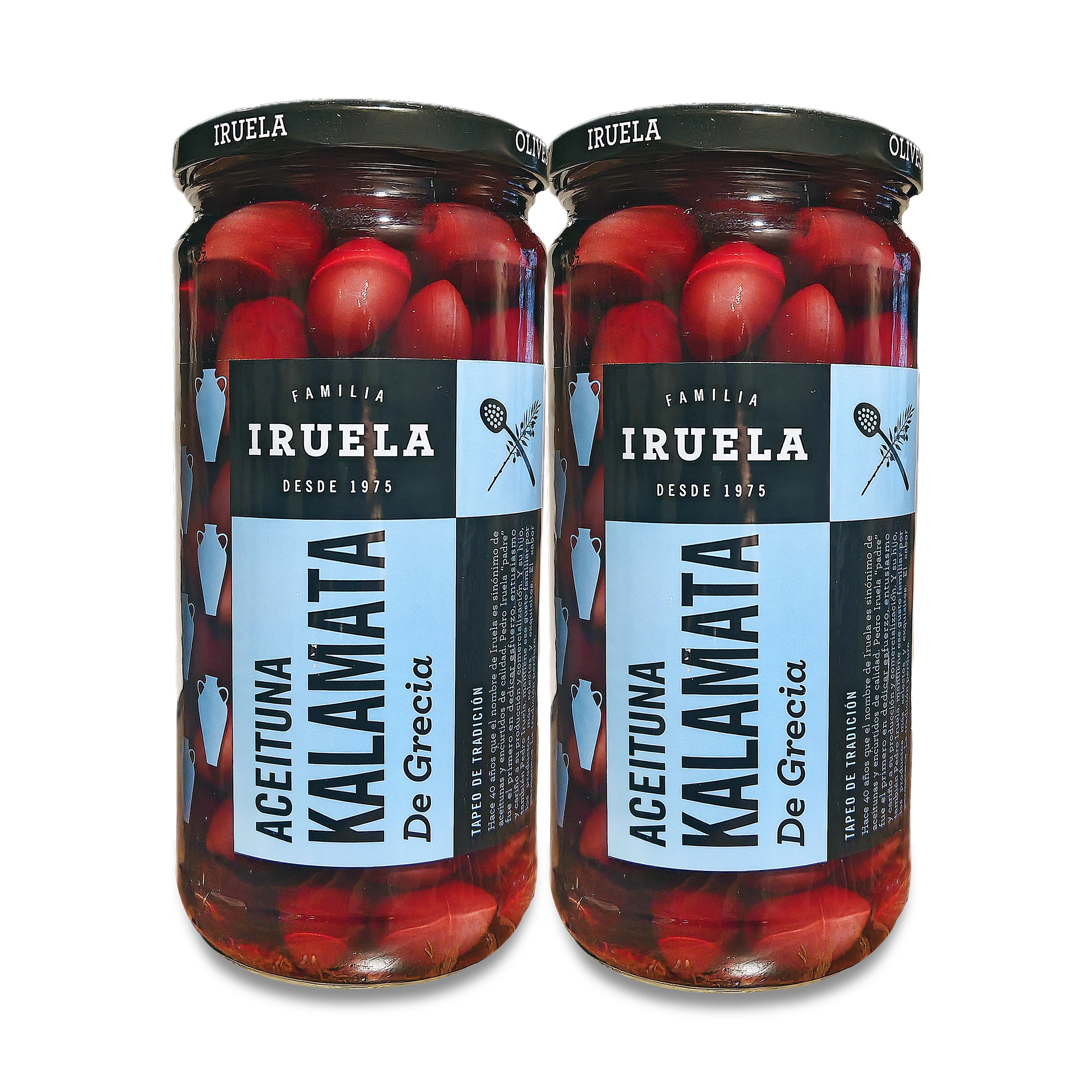 Aceituna kalamata de Grecia de Iruela (Pack de 2 unidades de 720gr)