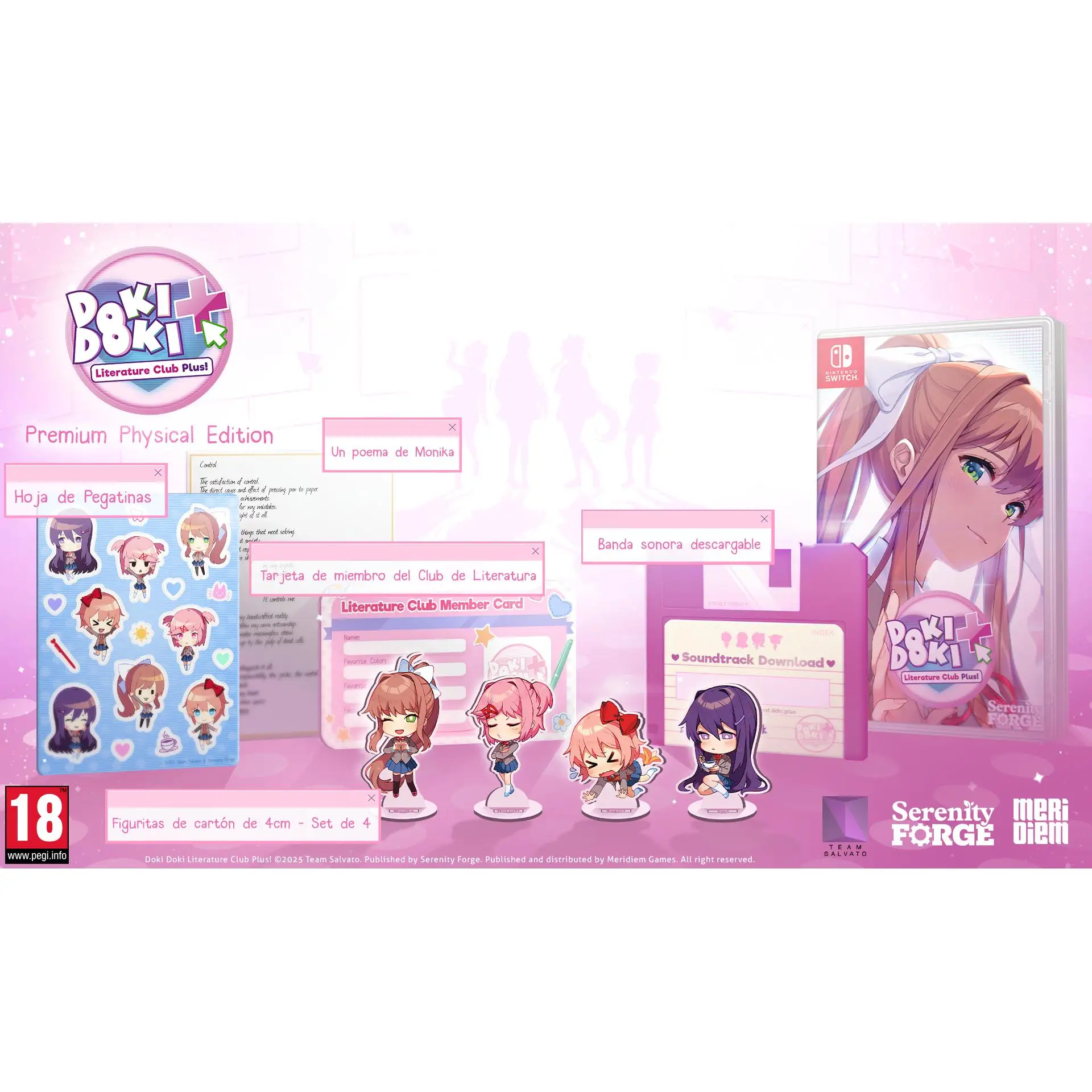 Doki Doki Literature Club Plus! - Nintendo Switch - Nuevo precintado - PAL España