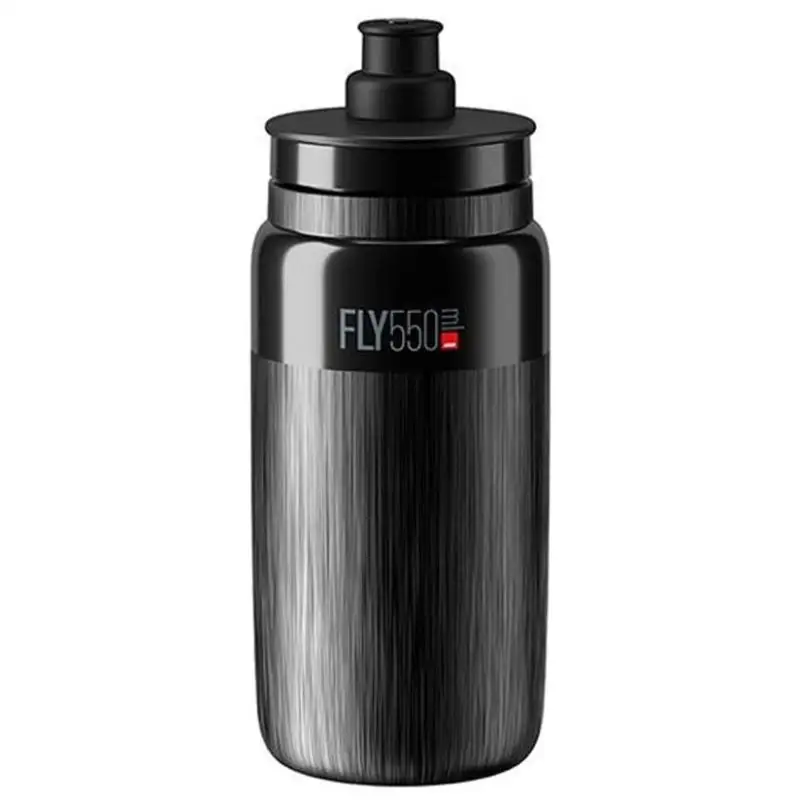 ELITE | Bidón De Ciclismo FLY TEX 550ml Negro - Fly Tex de Elite es el bidón más utilizado por los campeones del WorldTour por su increíble ligereza