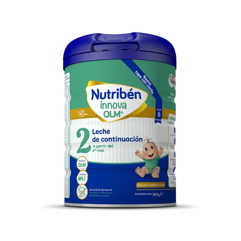 Nutriben Innova 2 - Leche en Polvo Bebé Continuación Leche de Fórmula a Partir de los 6 Meses Con OLM, BPL1 y DHA