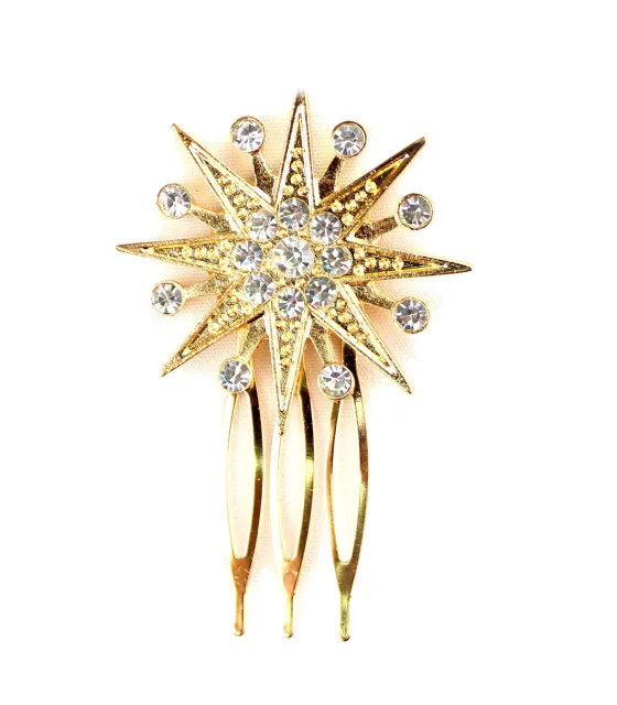 Peineta Metálica con Strass - Boutique de Complementos