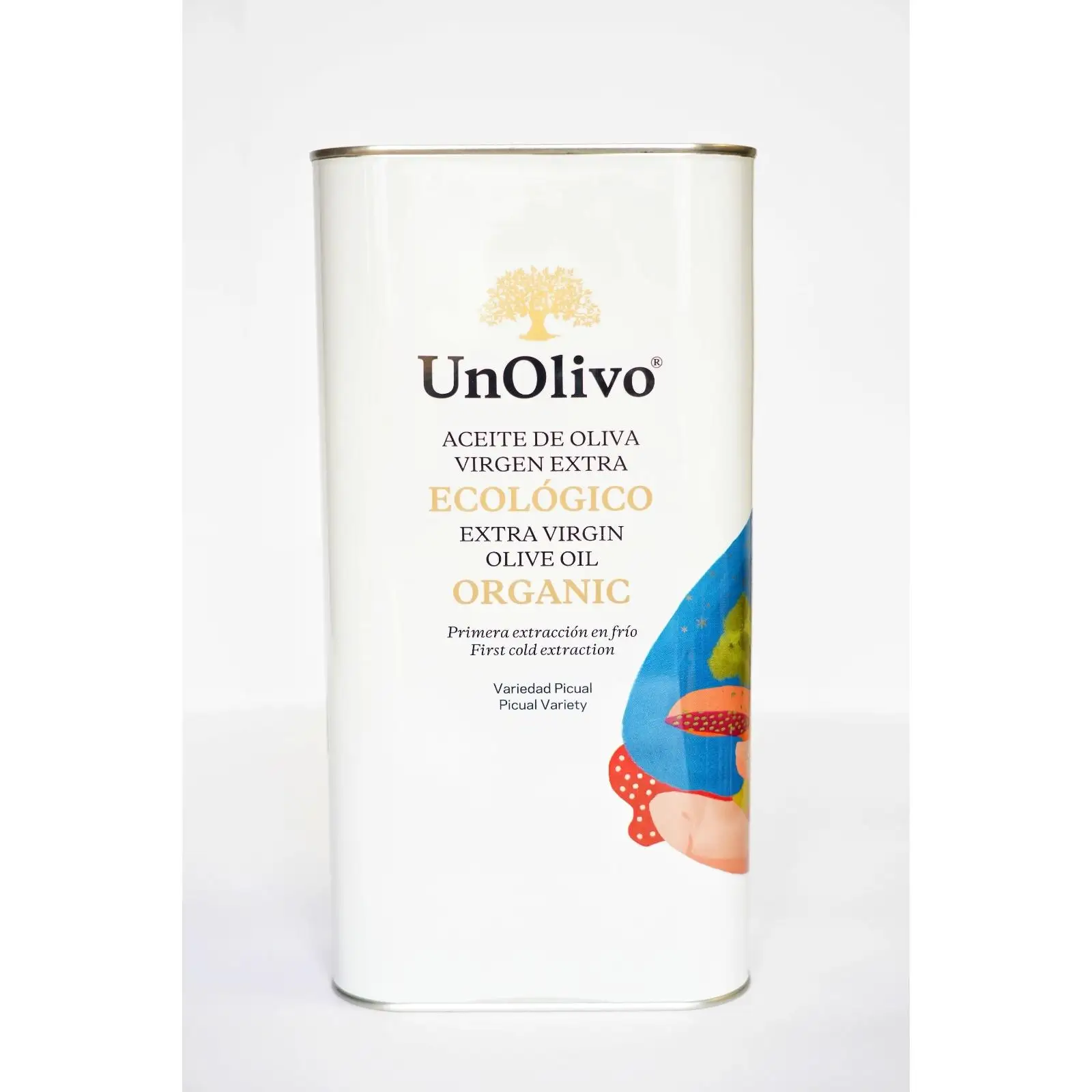 Un Olivo Aceite de Oliva Virgen Extra Ecológico Lata 1 litro