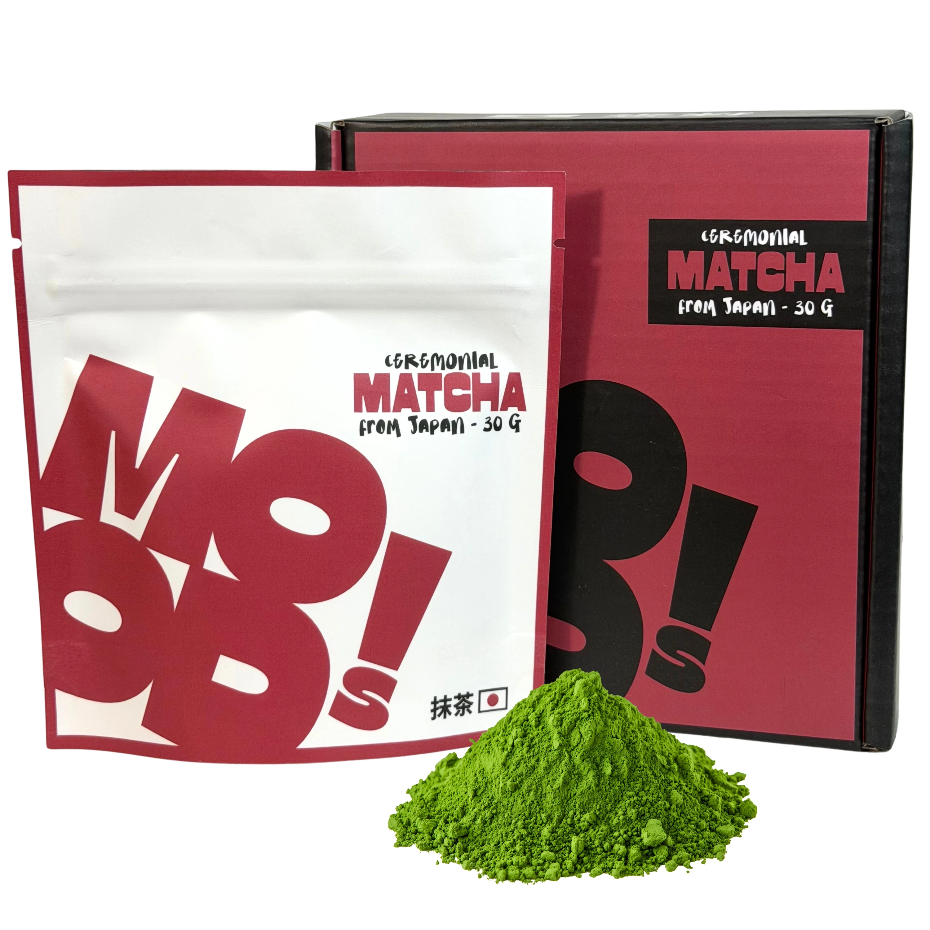 by MOODS! Té Matcha Ceremonial | 30 g | Origen Japonés | 100% Natural | Té Verde Grado Ceremonial | Matcha Máxima Calidad | Sabor Profundo y Cremoso | Antioxidante Natural