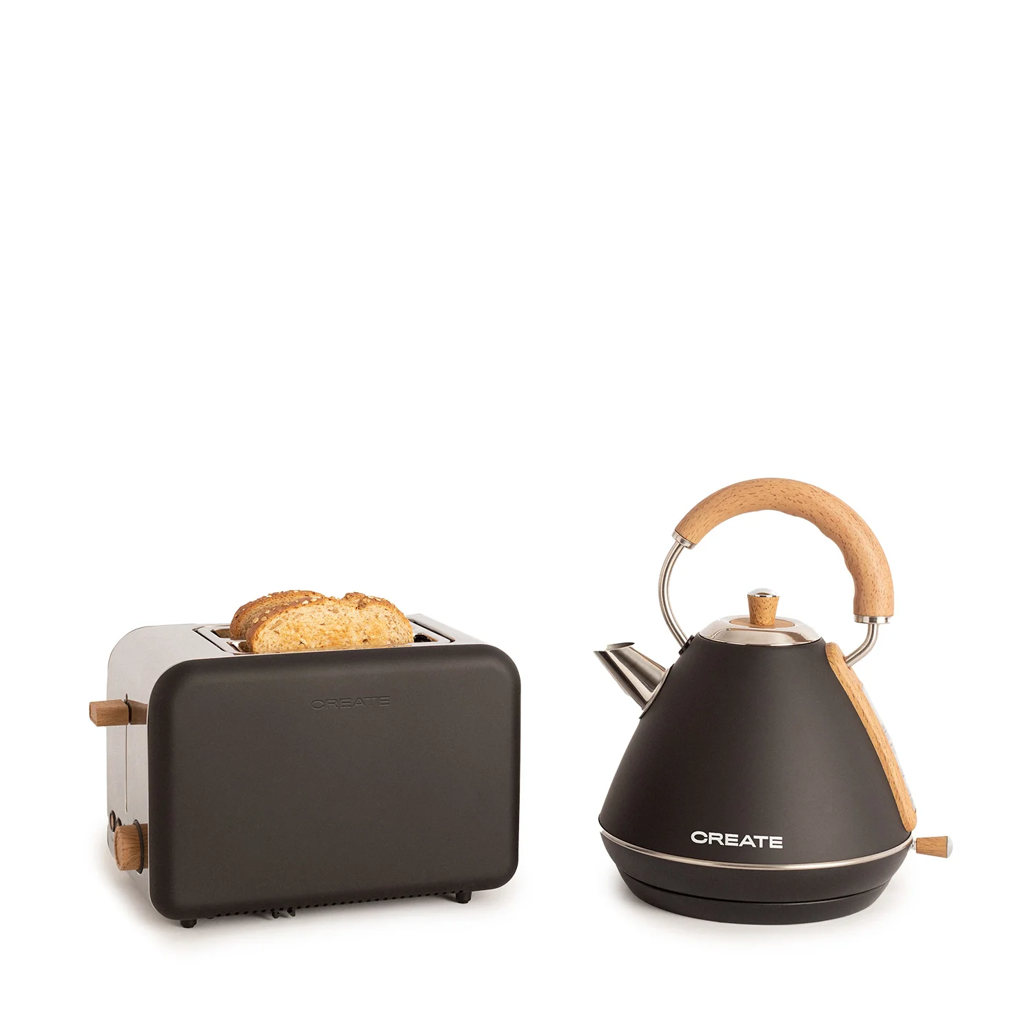 Create - pack toast retro small toaster + kettle retro kettle