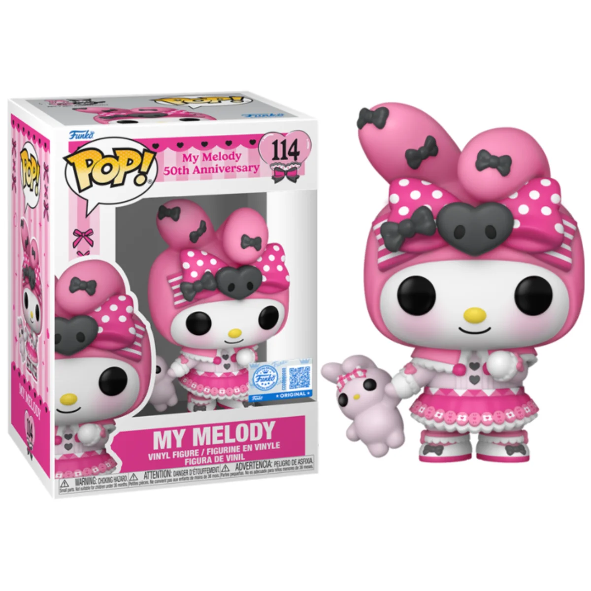 FUNKO POP! HELLO KITTY - MY MELODDY 50Th ANIV., 88861, Nº114, TIENDA CON LICENCIA OFICIAL, ENVÍOS EN 24-48 HORAS PENÍNSULA, JUGUETE, FIGURA, MUÑECO, CABEZÓN
