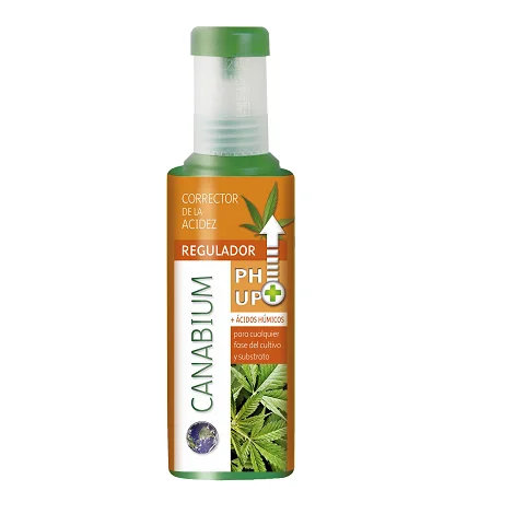 FLOWER CANABIUM Abono Regulador PH UP+ Envase 500 ml