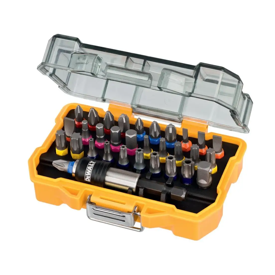 Juego de 32 puntas, PZ, PH, PL, Torx, Torx inviolables, HEX y adaptador | DeWalt DT7969-QZ