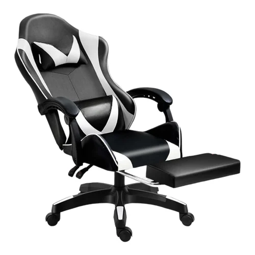 Silla Gaming para Escritorio, Oficina y Juegos Online Giratoria. Silla Cómoda de Altura Ajustable para Gaming ergonómica, de piel sintética.Silla racing de gaming videojuegos y de oficina. Es ergonómica y con diseño moderno. (7499 8499 S003)