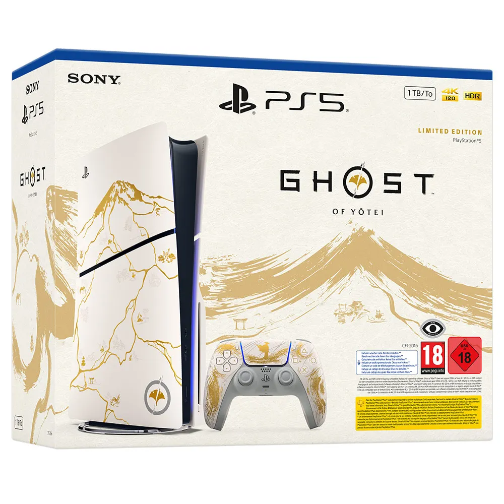 Ps5 console pack 1tb disk + ghost of yōtei limited edition gold game - playstation #1